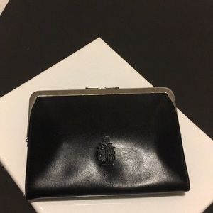 Mark Cross Vintage Leather Clutch Black